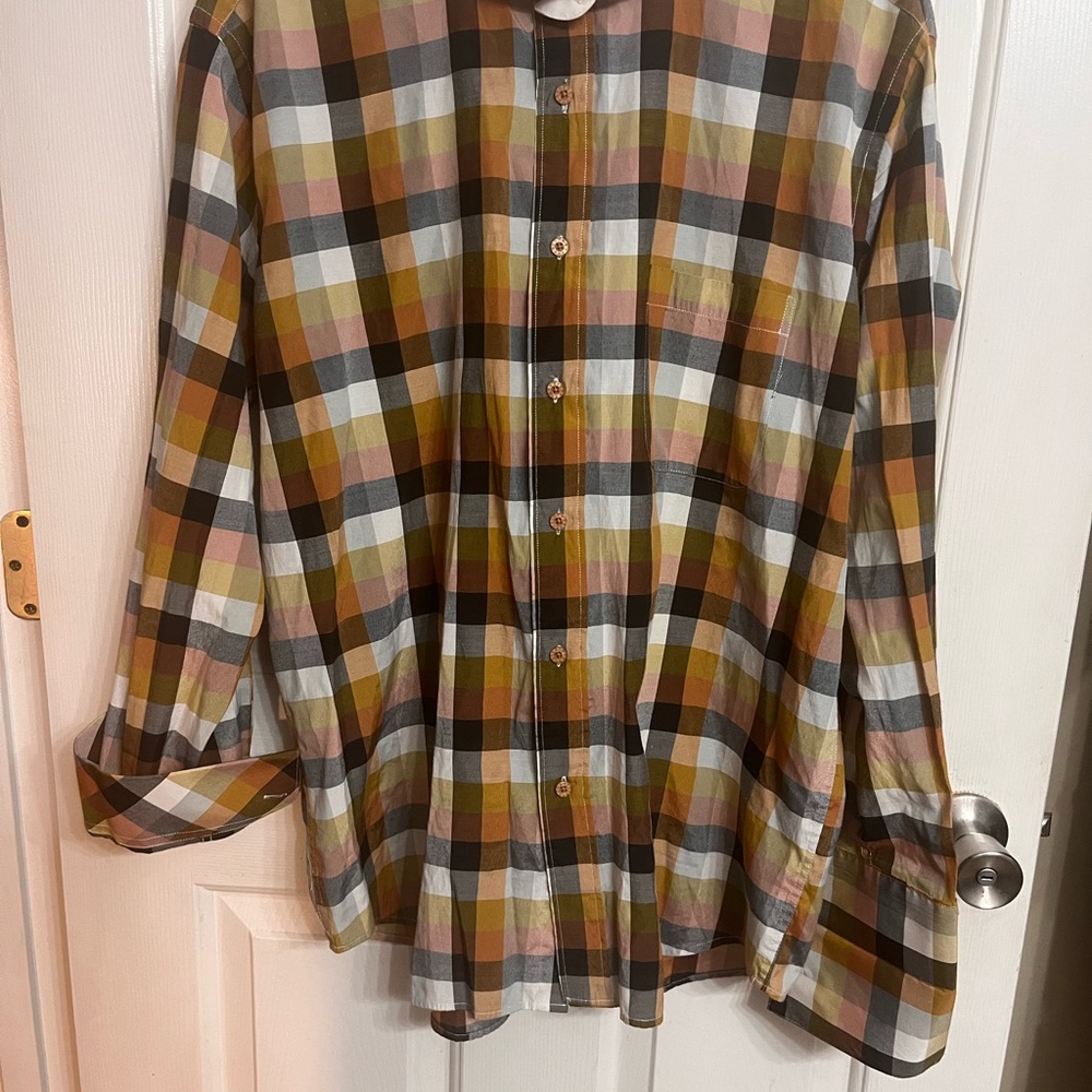 Sparks John Sparks Men’s Vintage Button Down Long Sleeve Shirt.